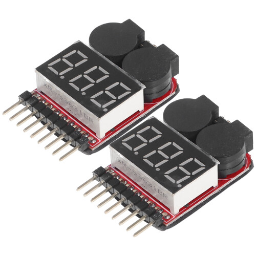 Tester per batterie LiPo per tensione e capacità (2 pezzi)