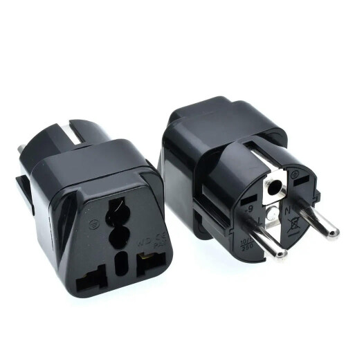 Reisstroomadapter VS naar EU Type E/F-aansluiting