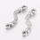Conectori din aliaj, argint antic, 50 buc., 22,5 mm 2
