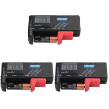 Cyfrowy tester baterii BT-168D do baterii 9V/1,5V/AA/AAA, 3 szt.