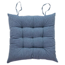 Coussin de chaise carré capitonné avec attaches 18x18 pouces
