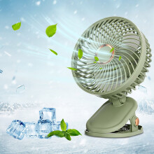 Ventilador de sobremesa portátil plegable Kayannuo con clip, recargable por USB.