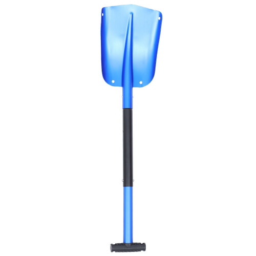 Telescopic folding ice scraper for snow removal