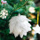 Viflosae Foam Christmas Tree Ornaments White Black 12pcs 4