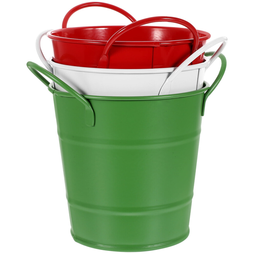 Wrought Iron Storage Bucket 3 Pcs 9107258551887