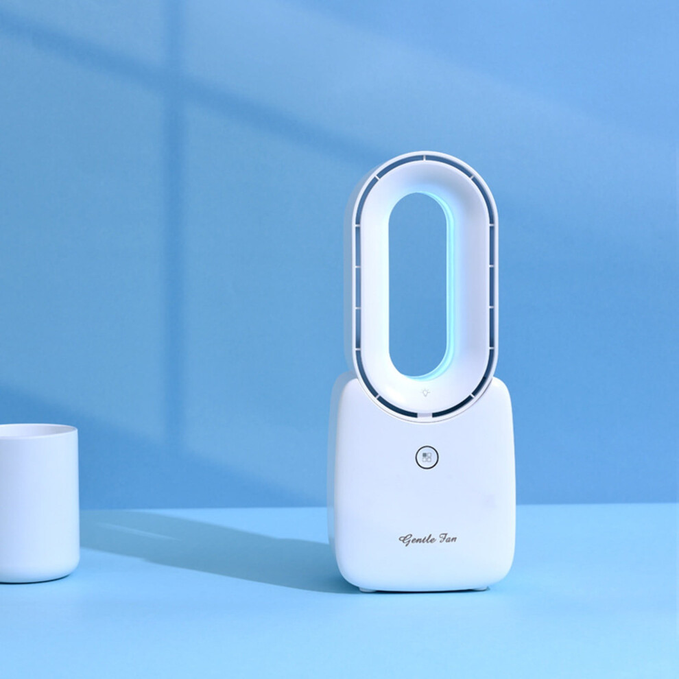 Kayannuo Portable Bladeless Usb Fan With Timer And Mood 9107258555854