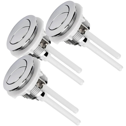 Toilet Tank Button Glacier Bay Round Head 3 Pcs