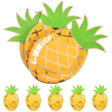Kertakäyttöiset paperilautaset ananaksella, Havaijilainen Luau8