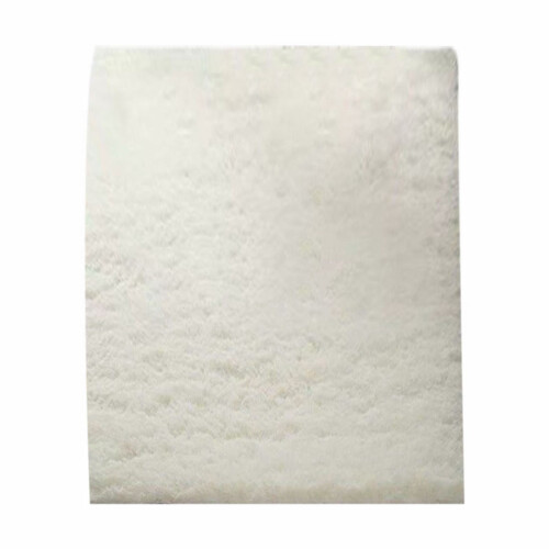 TAKTUK Microfiber Area Rug White Fluffy Machine Washable 1