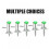 Adjustable Height Golf Tee Unbreakable 12-Pack 5