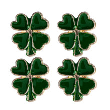 Conjunto de broches de solapa vintage con forma de trébol (3 piezas)