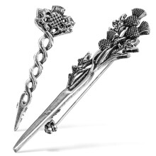 Broche de cardo escocés estilo tradicional, 1 pieza