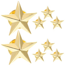 Juego de 8 pines de solapa con forma de estrella