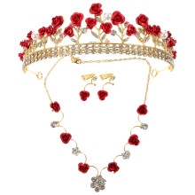 Beaupretty Halloween-örhängen med tiara och kedja