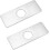 2 τεμάχια πλάκα κάλυψης τρύπας βρύσης από ανοξείδωτο ατσάλι, βουρτσισμένο κράμα 1