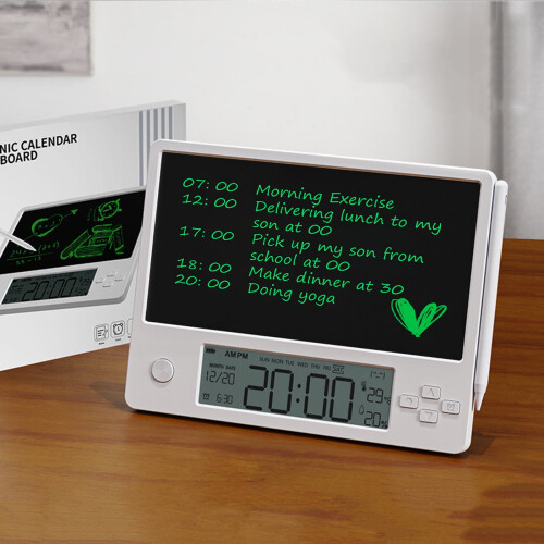 Smart LCD Writing Tablet with Calendar Clock Alarm Memo