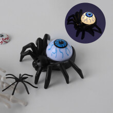 RnemiTe-amo Candele senza fiamma di Halloween, Luce occhi di Halloween, Spider Back Explosion Eye Candle Light, Forniture per decorazioni di