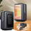 Chauffage d'appoint avec télécommande, noir, portable, intérieur, à chauffage rapide 1