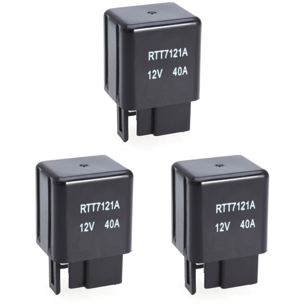 Rtt7121a 12V 40A 4-Pin Spst Mechanical Relay 3 Pcs 9107258550576