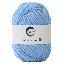 Fio de algodão para bebê, colorido, para tricô à mão, 25g