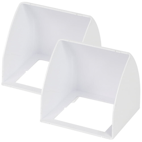 Capa de chuva de plástico para campainha externa, pacote com 2 unidades