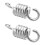Stainless Steel Porch Swing Spring Hook 2PCS 4
