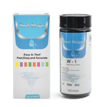 Teststrips voor de totale waterhardheid (0-425 ppm), 100 stuks