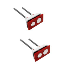 Sada 2 gombíkov Redsh The WC Water Tank Push Push Kit Rectangle Abs