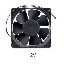 Rolamento de esferas para ventilador de refrigeração industrial, 120 mm, 12 V ou 24 V