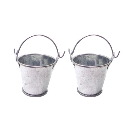 Mini dekorativa utomhushinkar med handtag, 2 st