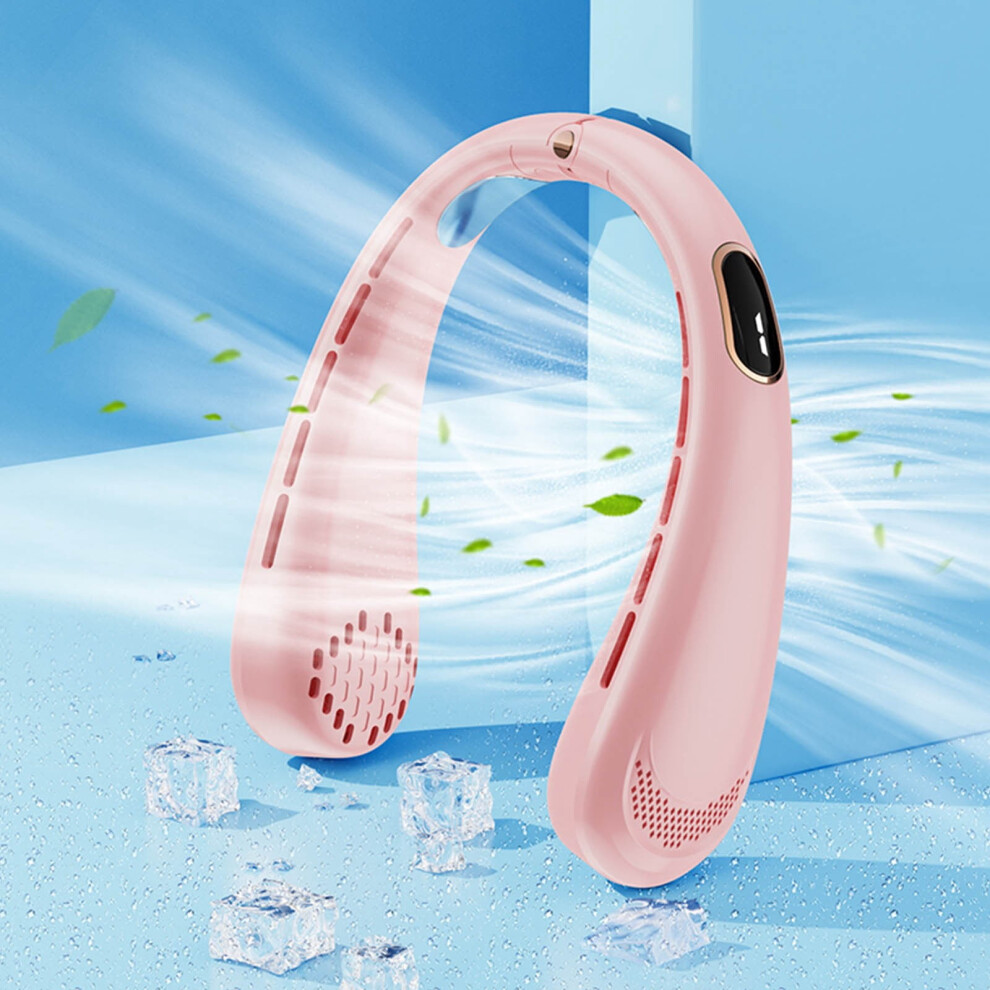 Usb Portable Neck Fan 5-Speed Rechargeable Silent 9107258556639