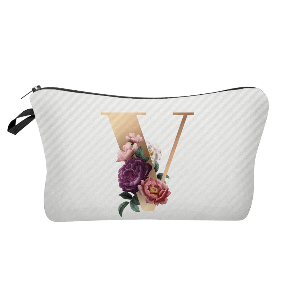 Penkiiy A-Z personalized cosmetic bag for women
