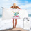 Toalha de praia de microfibra com estampa de dragão, 76 x 152 cm (30 x 60 polegadas). 1