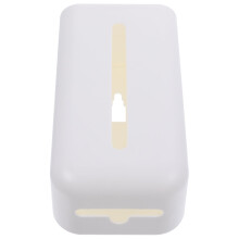 Wall-mounted paper box trash bag holder white ABS
