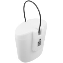 Bärbart värdeskåp med kombinationslås, vitt mini