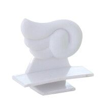 Portable Toilet Seat Cover White Wings Shape 1 Pack