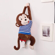 Décoration murale Kayannuo - Liquidation de Noël - Boîte à mouchoirs en forme de singe - Animaux mignons de dessin animé - Porte-serviettes en