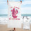 Toalha de praia Axolotl em microfibra macia, 76 x 152 cm (30 x 60 polegadas). 1