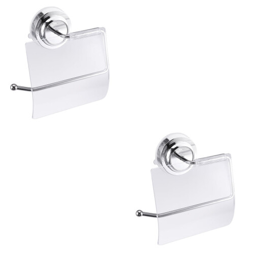 Porte-serviettes à ventouses en acier inoxydable (2 pièces)