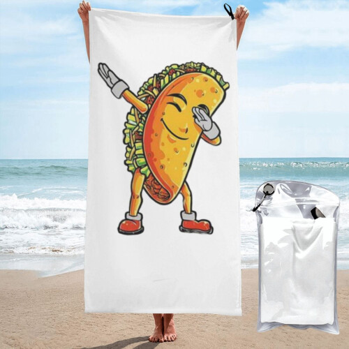 Πετσέτα παραλίας Taco Cinco De Mayo Microfiber 30x60 ίντσες