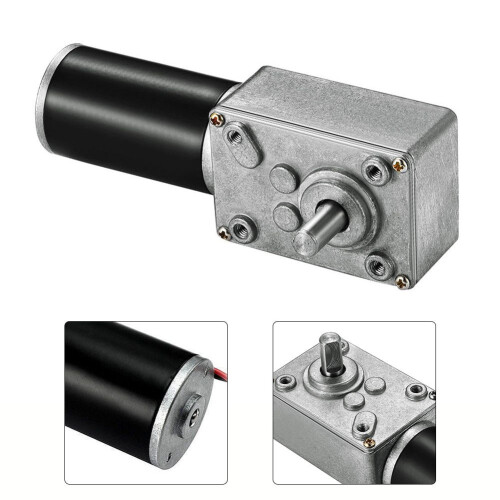 Motorredutor CC 12V/24V de alto torque com engrenagem helicoidal 2