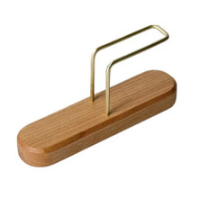 Support porte-filtre à café en noyer pour filtre en forme de V