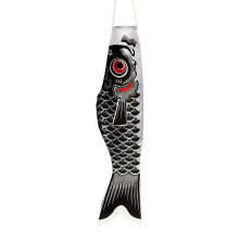 Flaga Windsock Streamer Fish 150cm Czarna