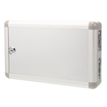 Organisateur mural en aluminium pour clés avec étiquettes