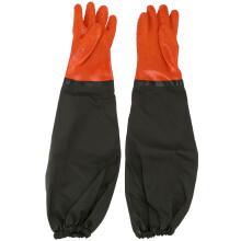Fishing Gloves Waterproof Wear-resistant Black Orange 1 Pair