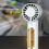 Mini ventilador de mão com luz noturna, 3600mAh, branco 1