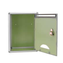 Afsluitbare suggestiebox voor wandmontage, metaal, 1 stuk