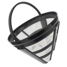 Filtre à café réutilisable en plastique PP et nylon, forme conique