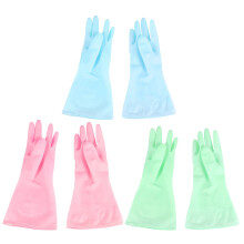Rubber Dishwashing Gloves Anti-slip Waterproof M 3 Pairs