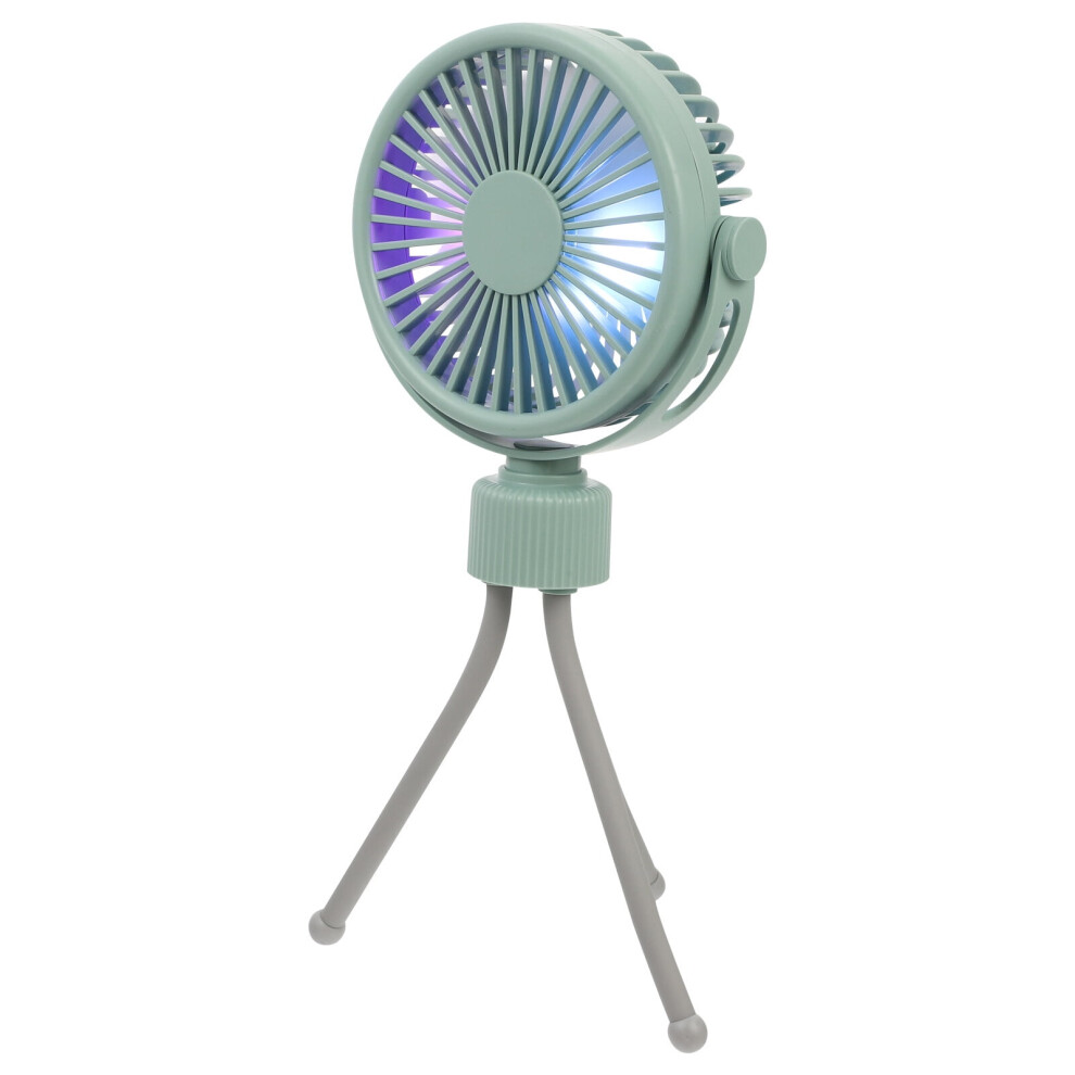Usb Rechargeable Folding Fan With Clip, Adjustable Airflow 9107258560933